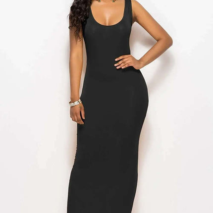 Scoop Neck Wide Strap Maxi Dress Fendax Women
