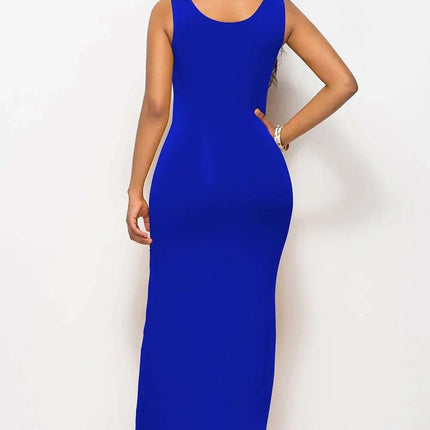 Scoop Neck Wide Strap Maxi Dress Fendax Women