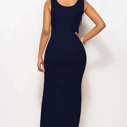 Scoop Neck Wide Strap Maxi Dress Fendax Women