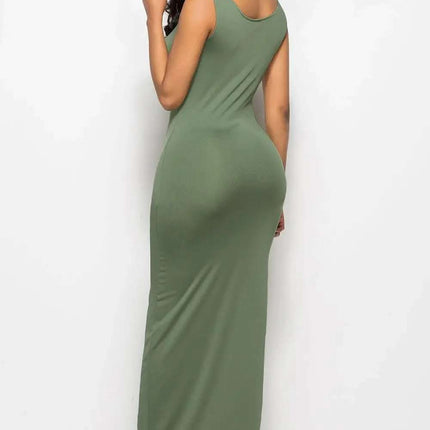 Scoop Neck Wide Strap Maxi Dress Fendax Women