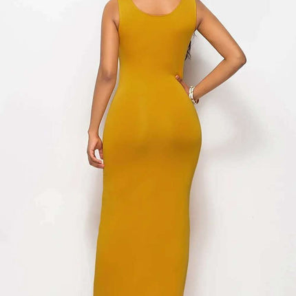 Scoop Neck Wide Strap Maxi Dress Fendax Women