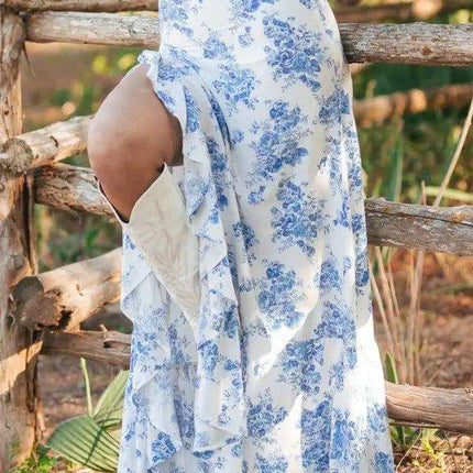 Split Asymmetrical Ruffled Printed Skirt Fendax Women