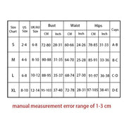 Trendsi 0 Split Printed Swimwear For Women With Sexy Chest Pads