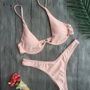 Trendsi 0 Pink / M Swimwear Summer Bikini Women Swimsuit Bather