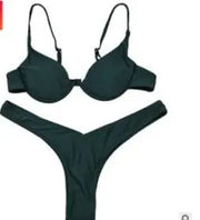 Trendsi 0 Dark green / L Swimwear Summer Bikini Women Swimsuit Bather