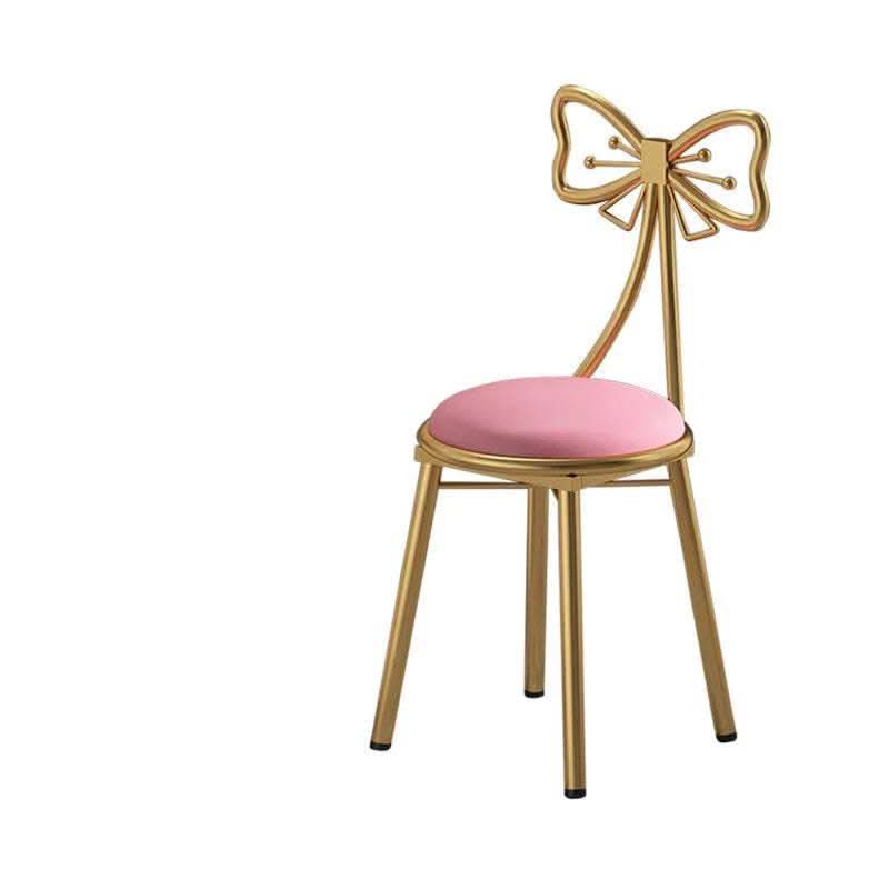 Light Luxury Dressing Stool Home Dining Chair Backrest Petals Fendax 0