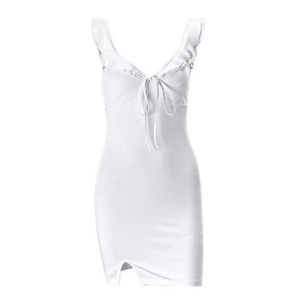 Summer Fashion French V-neck Holiday Dress Fendax 0