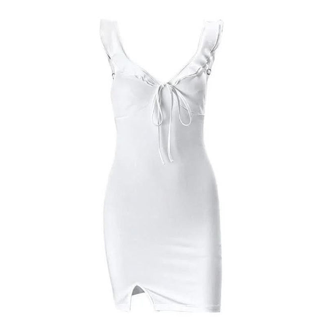 Summer Fashion French V-neck Holiday Dress Fendax 0