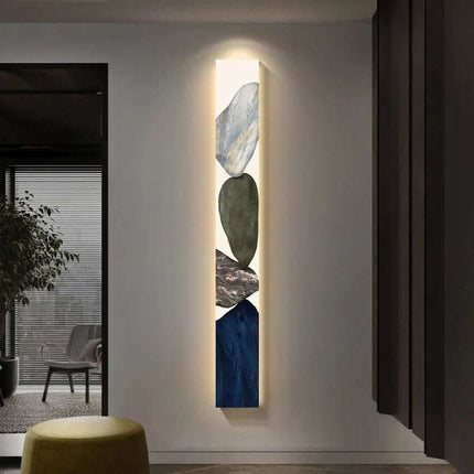Modern Luxury Porch Decorative Painting Led Light Vertical Version Fendax 0