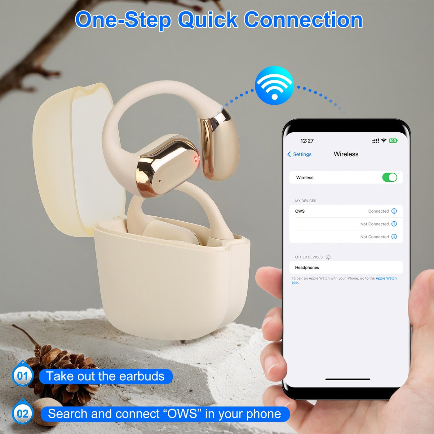 Earbuds With Ear-hook LED