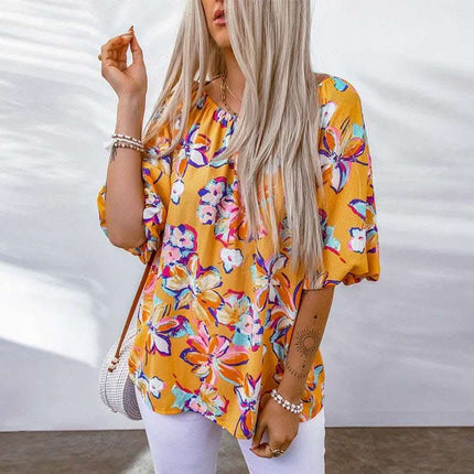 Women's Summer New Fashion Chiffon Pullover Shirt Fendax 0