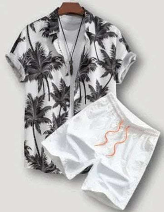 Beach Style Short Sleeve Shirt Men's Suit Fendax 0