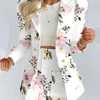 White floral dress / S