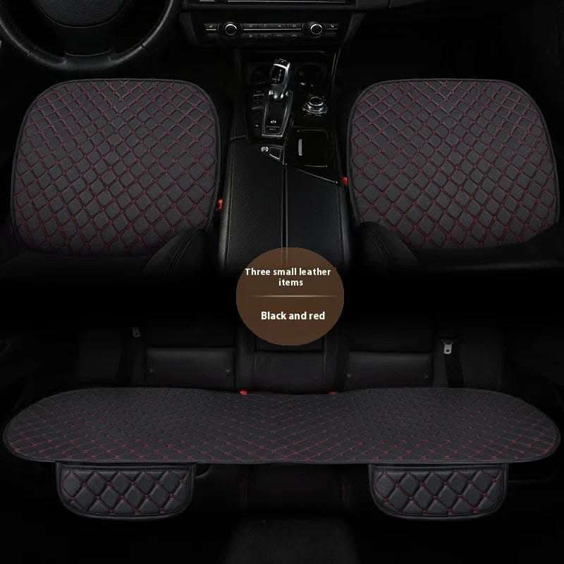 Car Seat Cushion Leather Single Non-slip Non-backrest Three-piece Set Car Mats Factory Delivery Fendax 0