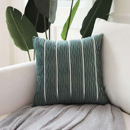 Simple Luxury Striped Velvet Pillow Cover Pillow Cushion Cover Pillow Case Covers for Sofa Flannel Velvet Sofa Cushion Cover Fendax 0