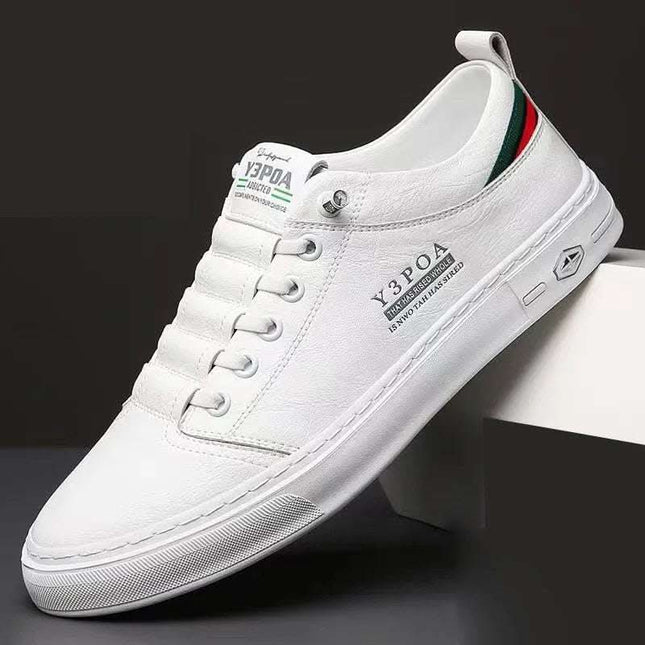 Breathable Soft Bottom White Shoes Casual All-matching Lace-up Men's Sneakers Fendax 0