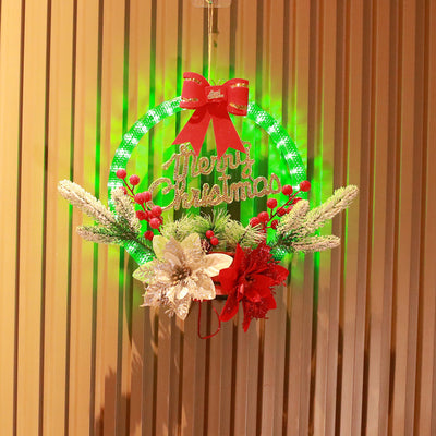 Christmas 30CM Luminous Garland Door