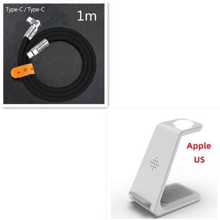 3 In 1 Fast Charging Station Wireless Charger Stand Wireless Quick Charge Dock For Phone Holder Fendax 0
