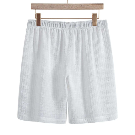 Men's Casual Fashion Jacquard Short Sleeve Shirt Shorts Suit Fendax 0