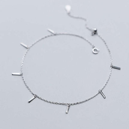 Simple And Colorless Small Strip Colored Gold Feet Chain Fendax 0