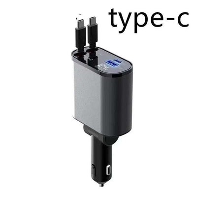 Metal Car Charger 100W Super Fast Charging Car Cigarette Lighter USB And TYPE-C Adapter Fendax 0