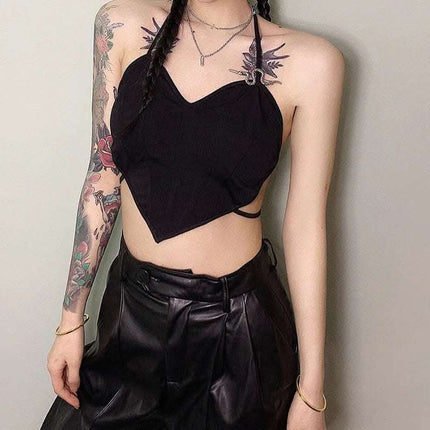 Female Slim Sexy Halter Short Tube Top Fendax 0