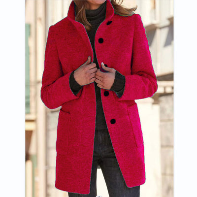 Woolen Coat With Pockets