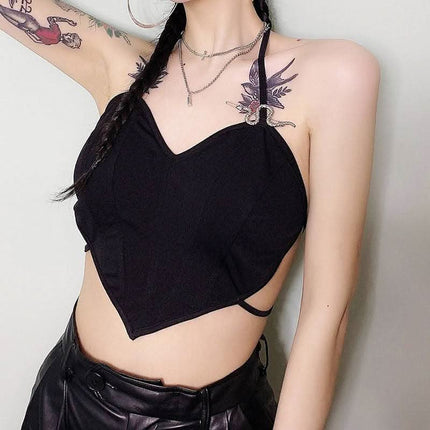 Female Slim Sexy Halter Short Tube Top