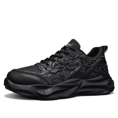 Chinese Loong Breathable Casual Fly Knit Sneakers Fendax 0