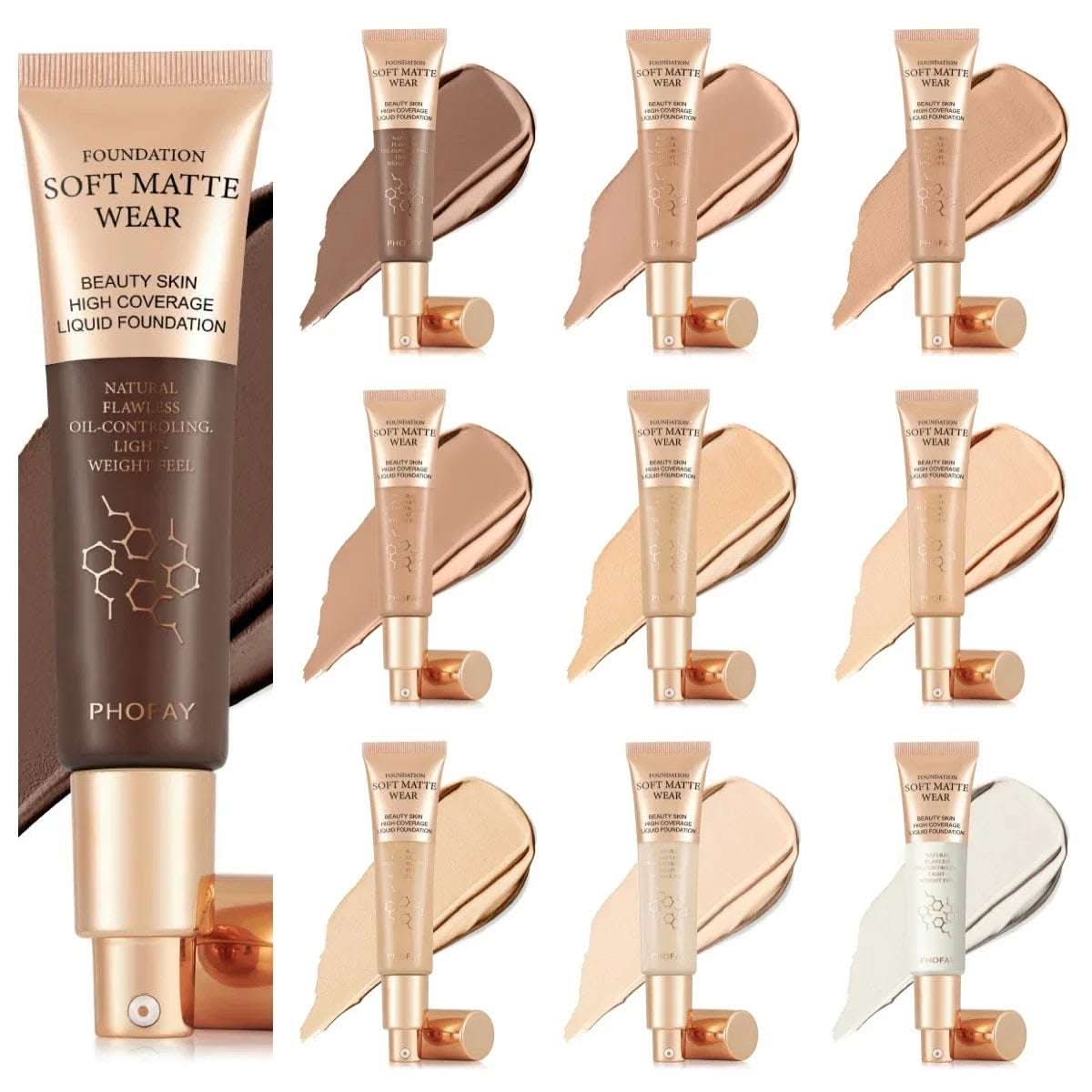 PHOFAY Full Coverage Foundation Fendax 4
