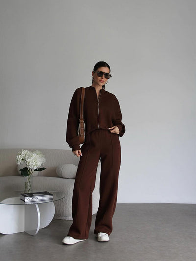 Cardigan Pants Two-piece Set