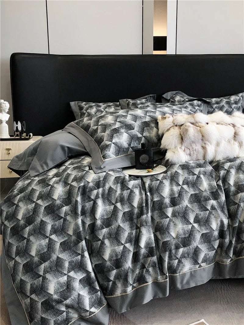 Long-staple Cotton Printed Four-piece Bedding Set Cotton Bedding Fendax 0