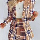 Khaki plaid / S