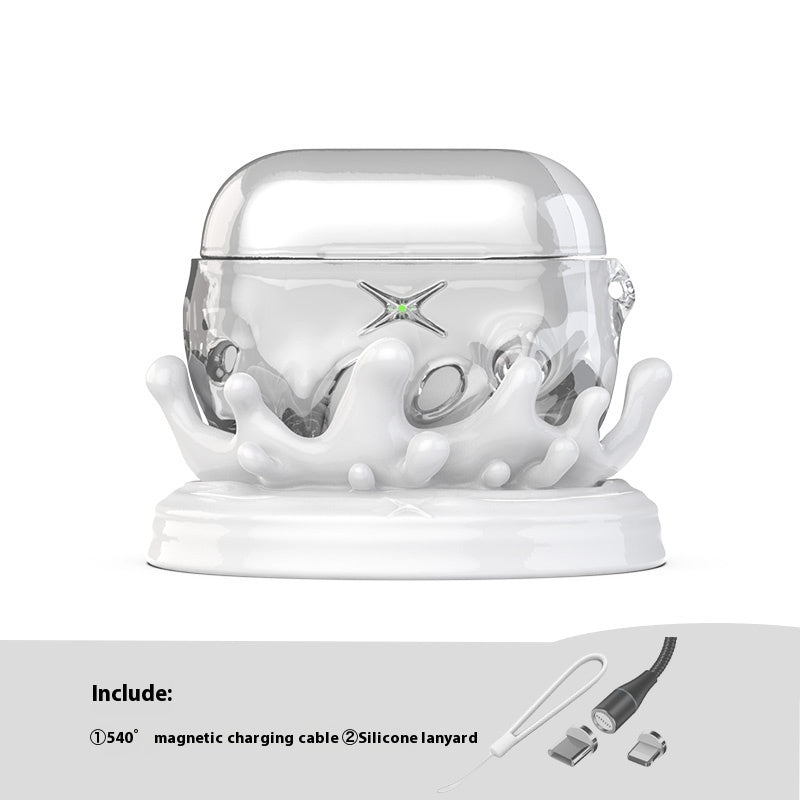Transparent Bluetooth Earbuds Case