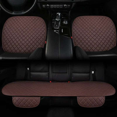 Car Seat Cushion Leather Single Non-slip Non-backrest Three-piece Set Car Mats Factory Delivery