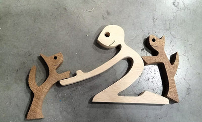 DIY Figurine Wood Dog Ornament