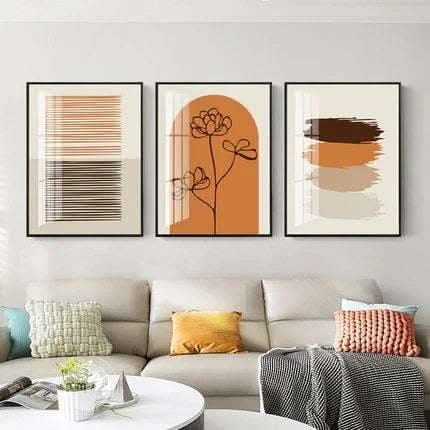 Modern Living Room Decorative Northern Europe Light Luxury Abstract Hanging Painting Fendax 0