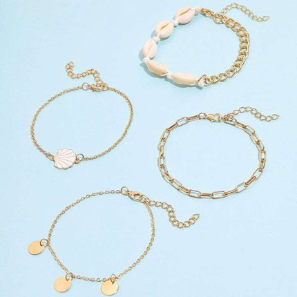 Alloy Dripping Scallop Feet Chain Set Fendax 0