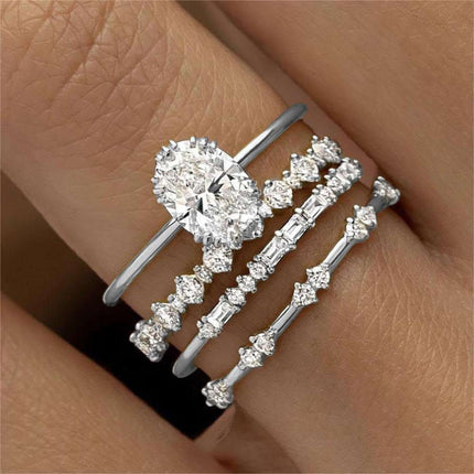 Gold Ring Fashion Ladies Three-piece Set Fendax 0