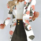 White flowers and black skirt / S