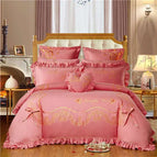 Companionship for life Pink / Bed linen / 1.5m