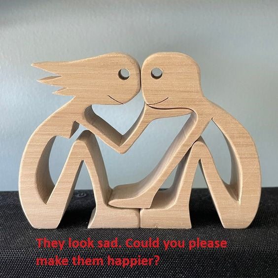 DIY Figurine Wood Dog Ornament