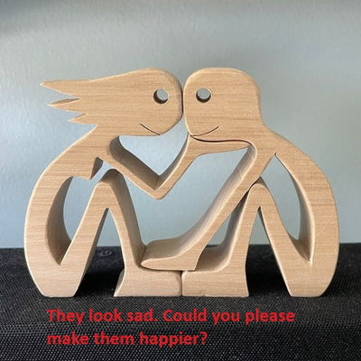 DIY Figurine Wood Dog Ornament