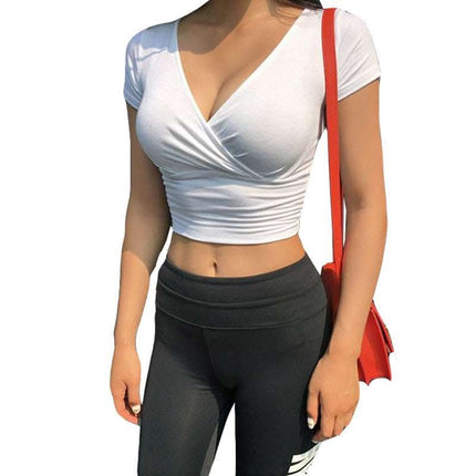 New Tight-fitting Cotton Crop Top Summer Fendax 0