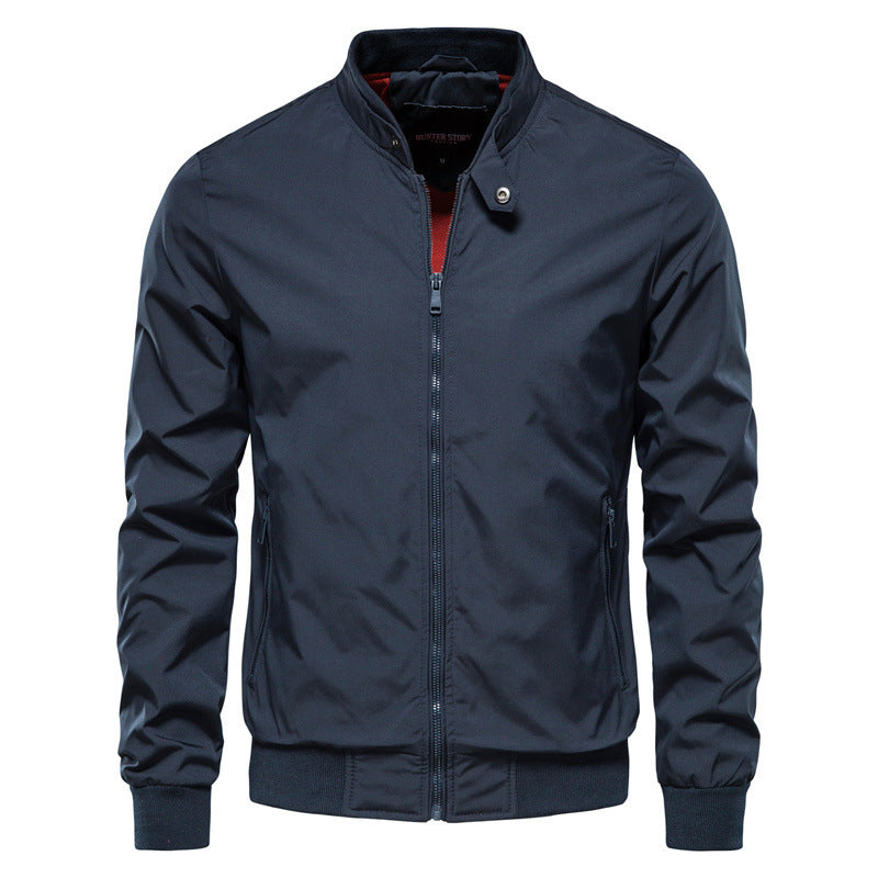 Men's Zip-up Jacket With Pockets