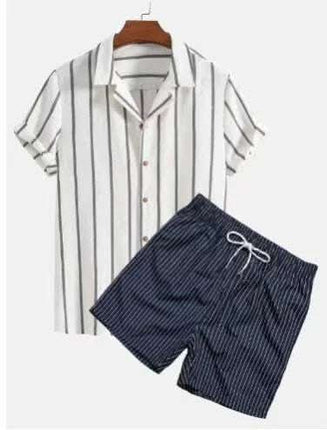 Beach Style Short Sleeve Shirt Men's Suit Fendax 0