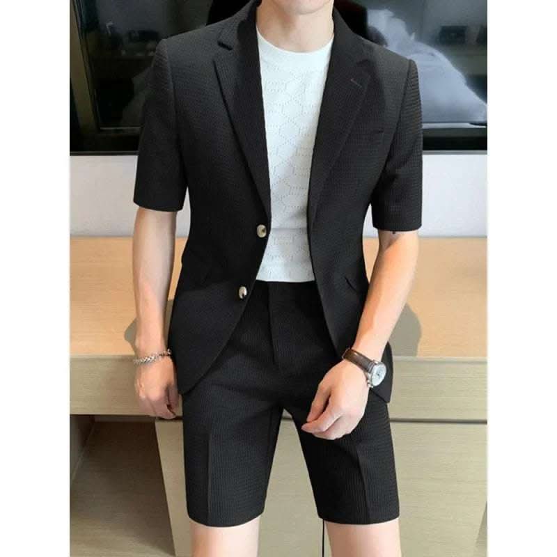 Summer Thin Suit Men's Fashion Leisure Suit Fendax 0