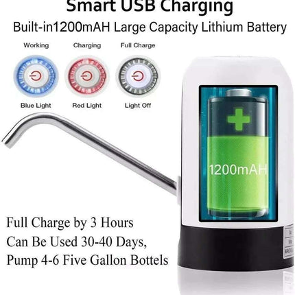 Water Bottle Electric Automatic Universal Dispenser 5 Gallon USB USB Water Dispenser Automatic Drinking Water Bottle Fendax 5