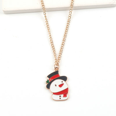 Christmas Necklace Cute Cartoon Santa Claus