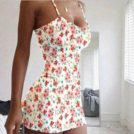 Platinum Tube Top Sexy Slim Floral Dress Fendax 0